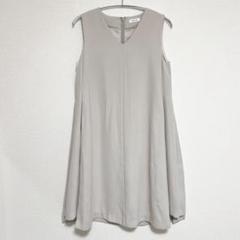 FRAY I.D✳️ノースリーブ チュニック【F】ワンピース ブラック
