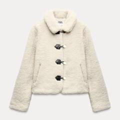 ZARA フェイクボアジャケット ロブスタークラスプ S ZARA フェイクボアジャケット ロブスタークラスプ XS