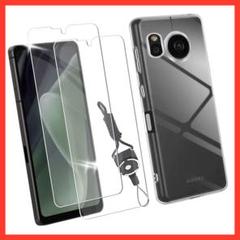 AQUOS Sense7 ケース ＋ ガラスフィルム 2枚 透明保護 クリア