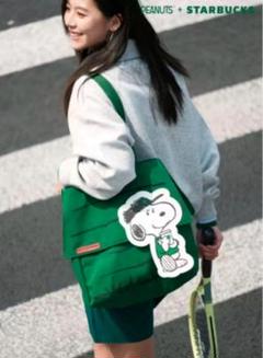PEANUTS + STARBUCKS トートバッグ　スヌーピー　スタのサムネイル