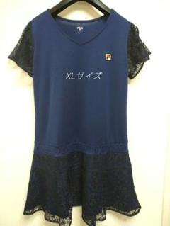 FILA テニスウェア ワンピース　ネイビー　XL 一回使用のみ