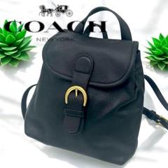 【人気】COACHコーチオールドコーチブラック ミニリュック コンパクトサイズ