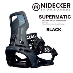 Nidecker SUPERMATIC BLACK Mサイズ　値段交渉あり箱無し 24-25モデル. NIDECKER .『 SUPERMATIC 』. Black