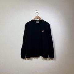 TES ワンポイント ロングスリーブTシャツ ビックサイズ ブラックのサムネイル