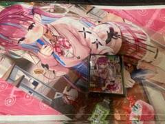 ミッドナイトブルー　ホロライブ　スリーブ　プレイマット　湊あくあ　B ミッドナイトブルー ホロライブ スリーブ プレイマット 湊あくあ