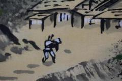 翠雪/彩色山水図/掛軸☆宝船☆Z-432 翠雪/彩色山水図/掛軸☆宝船☆Z-432 - メルカリ