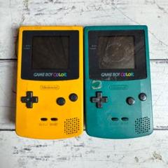 任天堂 ニンテンドー ゲームボーイカラー イエロー グリーン 不動品 2個セット