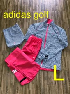 ★美品★ ゴルフウェア レディース アディダス レインウェア L