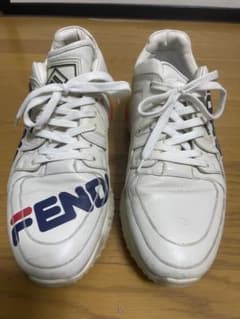 最終値下げ⭐︎美品⭐︎FENDIズッカハラコレザースニーカー白