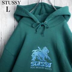 2022年最新】stussy ステューシー lionの人気アイテム - メルカリ 新品未使用です STUSSY 刺繍ロゴ L. 古着 ライオン ブラック スウェットプルパーカー パーカー
