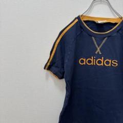 adidas アディダス Tシャツ 半袖 ワッペン スリーライン 150サイズ