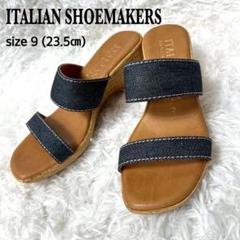 【美品】ITALIAN SHOEMAKERS ストラップミュール 23.5cm