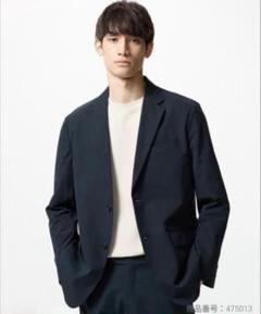 未使用級✨ UNIQLO ユニクロ 感動ジャケット ネイビー Lサイズ