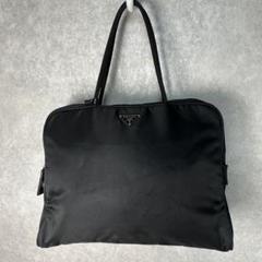 美品 PRADA プラダ 三角ロゴ ナイロン ハンドバッグ ミニ トート