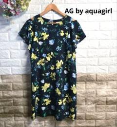 AG by aquagirl 花柄半袖ワンピース　Ｍ