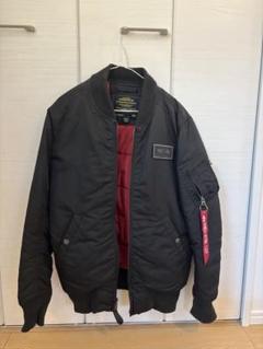 アルファインダストリーズ　 ブラック MA-1 フライトジャケット　L Alpha Industries/G-1 Leather Jacket（アルファ