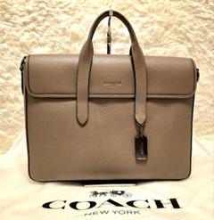 COACH ブラウンレザー ビジネスバッグ 新品未使用品