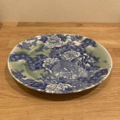 古犬山　孔雀紋大皿　送料込み250702 古犬山 孔雀紋大皿 送料込み250702 （古犬山孔雀紋大皿送料込み
