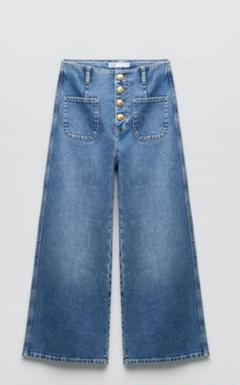 Zara ワイドデニム　40 org.jpg