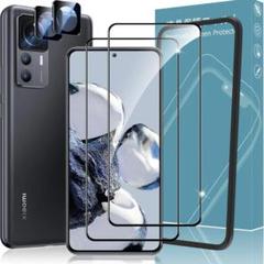 ⭐️2枚セット⭐️Xiaomi 12T Pro 縁が浮かない ガラス+カメラ