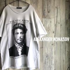 ALEXANDER KONASOV フォトプリント　Tシャツ　人物フォト　白のサムネイル
