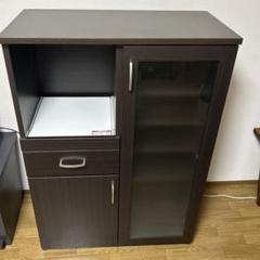 【5月26日夜まで】レンジボード　コパンT 80MRB DBR 美品 ニトリ 幅80cm レンジボード (コパンT 80MRB DBR) キッチン