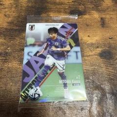 美品　三苫 薫 エポック EPOCH サッカー カード EPOCH 2021 サッカー日本代表 直筆サインカード 三笘薫 検索 三苫薫