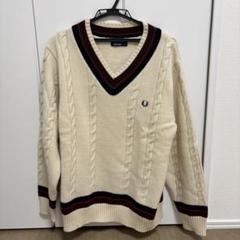 [美品]FRED PERRY/フレッドペリー ニットフレアスカート 白黒ボーダー FRED PERRY - [美品]FRED PERRY/フレッドペリー ニットフレア