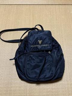 【美品】VALENTINO リュック ロゴ刺繍 ナイロン ミニバッグ BC30 8a235d9af9d3e4814a982bc518b9ab