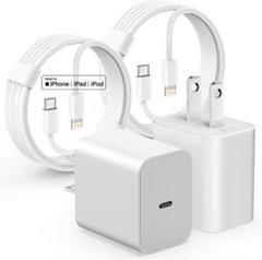 iPhone 充電器 タイプC 急速充電器 2個セット USB Cタイプ 白