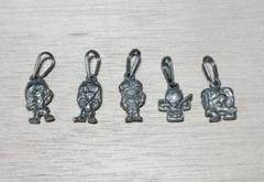 エヴァンゲリオン メタル レトロ チャーム キーホルダー 5個セット