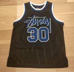 stussy メッシュタンクトップ　90sロゴ ゲームシャツ XL 古着 ステューシー STUSSY メッシュタンクトップ ゲームシャツ