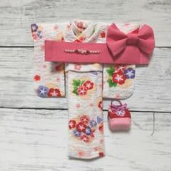 y340 ハンドメイド リカちゃん 浴衣 朝顔