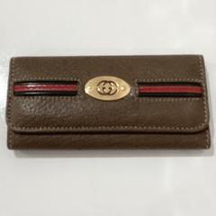 GUCCI ブラウン レザー キーケース
