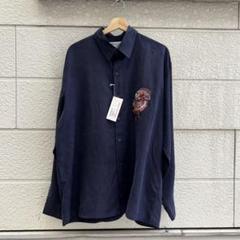90s USA古着 黒 レーヨンシャツ グーチ 刺繍デザイン vintage ③ d3db0afdb6d7f22a007dc02bac6558