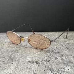 【極美品】EMPORIO ARMANI アルマーニ　オーバル型　ロゴ　サングラス 2025年最新】EMPORIO ARMANI フレーム形：オーバル メンズ