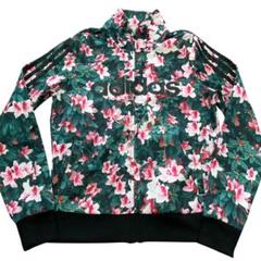 adidas アディダス 花柄　ジャージ　白　黒　赤　青　XL ゆったりサイズ 2025年最新】アディダス ジャージ 花柄の人気アイテム - メルカリ