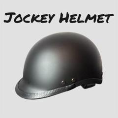 ジョッキー タイプ ヘルメット黒L 半ヘル チャレンジャー