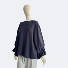 ADORE アドーア ブラウス ネイビー レディース カットソー 長袖 紺色