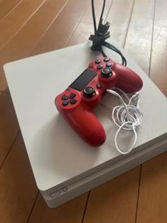 PlayStation 4 Slim ホワイト + 赤色コントローラー