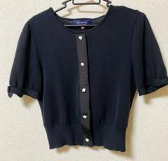 【美品】エムズグレイシー カーディガン リボン 長袖 40 ブラック ネイビー beprice_itkvagecril8