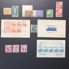 銭単位切手 (レア) 1948年 赤十字・共同募金セット