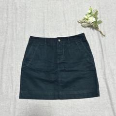 ユニクロ【61】チノパンツ ミニスカート ネイビー 綿100%シンプルカジュアル
