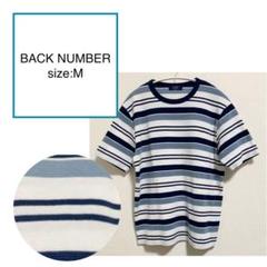 BACK NUMBER ボーダーTシャツ [M]
