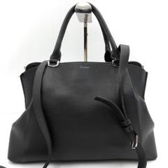 【超極美品】カルティエ Cドゥ 2way ショルダーバッグ ブラック レザーのサムネイル