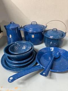 CINSA ホーロー　食器　キャンプ　アウトドア メキシコ CINSA社 ホーロー食器セット 4種各4個 アウトドア