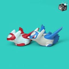 開封済 美品】ラティアス＆ラティオス台座付コレクションフィギュアストラップ 開封済 美品】ラティアス＆ラティオス台座付コレクション