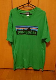 希少 古着 USA製 patagonia パタゴニア 緑 Tシャツ 半袖シャツ