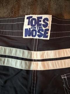 TOES ON THE NOSE 黒水着 ストライプウエスト