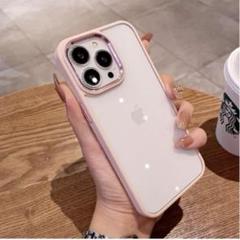 iPhone15 Pro Max ケース クリア ピンク 可愛い おしゃれ